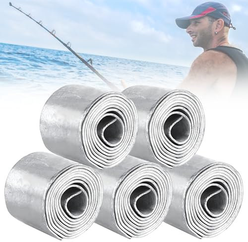 Angeln Weiches Blei 5 Rollen Blei Blatt Bleiblatt Rolle Angeln Sinkers Gewichte Tackle Zubehör Zubehör Platinen Gewichte Tackle Angeln Zubehör Zubehör für Wildfischen Seefischen 0.6mm