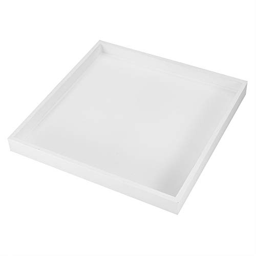 Mehrzweck-Tablett Holz-Serviertabletts Desktop-Aufbewahrungsorganisator Valet Kitchen Nesting Trays zum Servieren von Gebäck Snacks Snacks Schmuck Lebensmittel Kosmetik Weiß