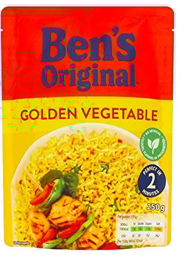 Ben's Original Golden Vegetable Microwave Rice, 250g
