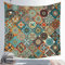 EHOMERY Wandteppich Natur Besondere Wanddekoration Bunt Boho-Mandala Wandteppich Bunt Gross Schlafzimmer Bilder Wandbehang Wandschmuck Groß Wohnzimmer 130X150Cm