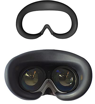 BeisDirect VR Cubierta de Silicona para la Cara Compatible con Las Gafas de los Auriculares Pico 4 VR Almohadilla de antifugas para Bloquear la luz para los Accesorios de Pico 4 VR (Negro)
