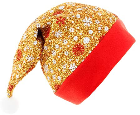 TianWlio Weihnachtsmützen und Weihnachtsmützen Weihnachtsfeiertags-Feiertags-Feiertags-Feiertags-Hut Kartoffel Zwiebel Aufbewahrung Holz (Yellow, One Size)