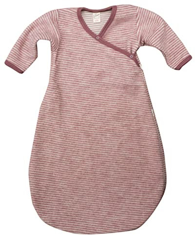 Lilano, Baby Wickelsack Flausch, 100% Wolle (kbT) (Mauve/Natur, 74-80)