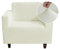 Jin Le Sofabezug Stretch Elastiche Sofahusse mit Armlehne 1 Sitzer Beige Spandex Sofa Überwürfe rutschfest Sofabezug mit Anti-Rutsch-Schaumstoffe und 1 Kissenbezug Waschbare Sofabezug für Haustiere