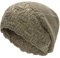 ZLYC Damen Sommer Strickmützen Handstricken Häkelmütze Khntage Beanie Mütze(Massives Khaki)