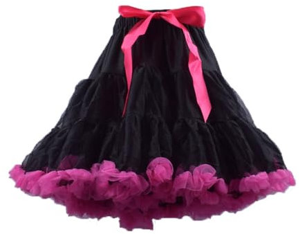 Tütü Damen Mini Braun Glitzer Pailletten Tütü Tanzkleid Schwarz Weiß Kurz Rosa Faschingskostüme Rock Karneval Erwachsene für Karneval Party Tüllrock Abendkleider