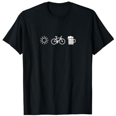 Sonne, Fahrrad, Bier T-Shirt