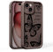 BARALARIQIU Compatible with iPhone XR Phone Case for Women/Girls, Retro Butterfly Soft Silicone Phone Case, Shockproof Bumper Back Cover (Brown)