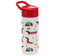 Rex London Edelstahl Trinkflasche Sausage Dog mit Druckknopfdeckel Trinkhalm Tragegriff für ca. 500 ml