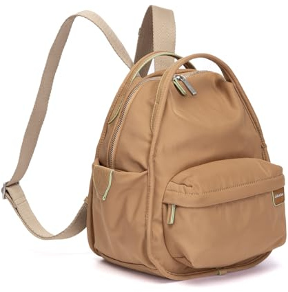 Abbacino Rucksack aus schwarzem Leder. Schwarz