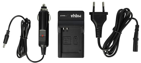 vhbw Ladegerät kompatibel mit Canon Digital Ixus i Zoom | Wireless, 80 is, i7 Kamera Camcorder - Ladeschale, Kfz-Adapter Ladeanzeige