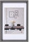 walther design Cadre Photo Acier 50 x 70 cm avec Passe-Partout, Cadre Plastique Style Acier ES070D