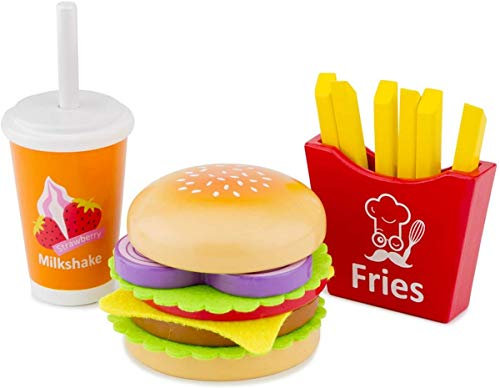 New Classic Toys 10594 Fast Food Set, Multicolore Color