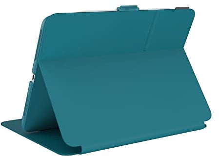 Speck Products Presidio Pro Folio Hülle iPad Air (2022)/ (2020), 11 Zoll iPad Pro, iPad Pro 11 Zoll (2. Generation), iPad Pro 11 Zoll (2021), Deep Sea Teal/Cloudy Grey/White ITE