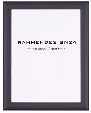 Rahmendesign24 Bilderrahmen Fiona 50x70 (POSTERFORMAT) Anthrazit Fotorahmen, Wechselrahmen, Posterrahmen, Puzzlerahmen