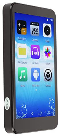 WLAN MP3 Player mit Bluetooth, 3,8 Zoll IPS Touchscreen MP3 MP4 Player mit Lautsprecher, Sprachsteuerung, HiFi Sound, Ai Smart Digital Music Player mit Rekorder, Uhr, Browser (128GB)