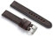 diloy Vintage Uhrenarmband gewachstes Leder mit weißer Naht – Handgefertigt für Sport- oder klassische Uhren – Größen 18mm 20mm 22mm 24mm 26mm – Braun oder Schwarz 384 Dunkelbraun Und Schwarz 24mm