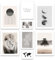 ARTFAVES® Poster Set - BEIGE WILDERNESS - mehrteilige Wanddeko Wohnzimmer & Schlafzimmer - 8 moderne Wandbilder Abstrakt, natur, beige, braun, Afrika, Löwe, Mondphasen - ohne Bilderrahmen