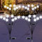 Ninonly Lampe Solaire Exterieur Jardin, 4 Pièces 8 LED Lumière de Flocons de Neige, Décoration Noël Extérieur Solaire Étanche, Lampes Solaire Deco pour Noël Patio Cour Porche