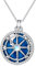 REDSUN Kompass Halskette 925 Sterling Silber mit Mondstein Kompass Anhänger Halskette Talisman Reise Halskette Kompass Schmuck Abschluss Geschenke für Frauen Mädchen