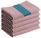 JEMIDI 5er Set Geschirrtücher aus Baumwolle - 5X Geschirrhandtücher Küchentücher Unifarben - Trockentücher für die Küche - 5er Pack Spül- & Geschirrtuch - Rosa