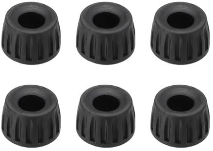 PATIKIL Universal 17mm ID Rubber Tripod Feet, 6 Pack Anti-Slip Tripod Replacement Parts for Camera Tripods Monopod, Black