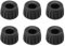 PATIKIL Universal 17mm ID Rubber Tripod Feet, 6 Pack Anti-Slip Tripod Replacement Parts for Camera Tripods Monopod, Black