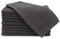 ZOLLNER 10er Set Gästehandtücher - kleine und Flauschige Handtücher in 30x50 cm - waschbar bis 60°C - Baumwolle - in Graphit - Hotelqualität - Oeko Tex® Zertifiziert