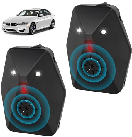 LURICO 2PCS Ultrasuoni per Topi Auto, Repellente Topi con Ultrasuoni e Luce LED, Doppia Modalità, Automatico, Universale per Auto Camion Furgoni.