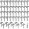Grapas de alta resistencia de la cerca del acero inoxidable 304, 50PCS para aplicaciones de madera y cercado tejido, no necesita martillar