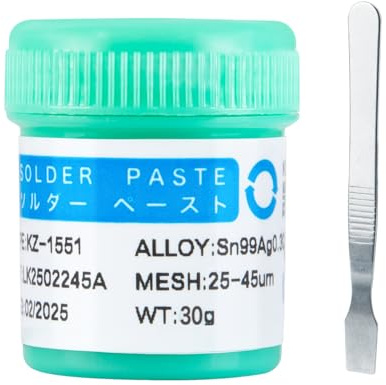 KELLYSHUN KL-1551 Lötpaste,Sn99%,Ag0.3%,Cu0.7% Bleifreie Lötpaste, 217℃ Lötpaste 50g(1 Stück) Für SMT BGA Telefon IC LED