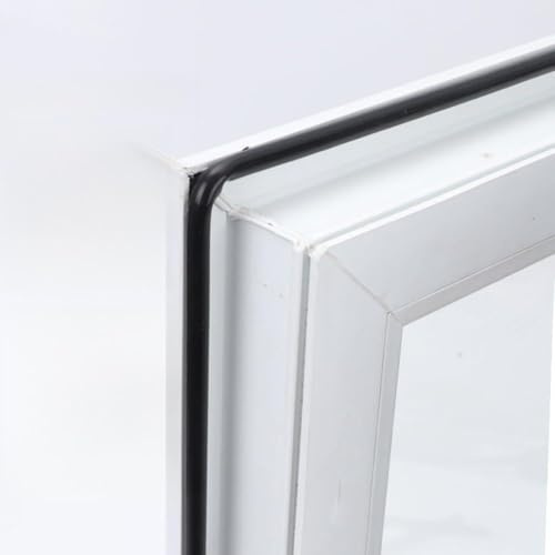 Lecreatekit O-förmiger Dichtungsstreifen aus Silikongummi, 10 m Rolle für Schallschutz, Wind- und Zugluftschutz, einfache Clip-on-Installation, flexibel & für Türen und Fenster