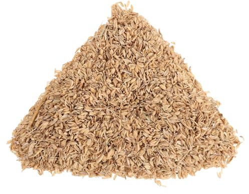 HANABASS Balles de Riz Naturelles Litière des Poulaillers – 1,5 Kg de Paillis pour Nidification de Poules, Canards et Petits Oiseaux – Matériau Absorbant et Confortable pour Sain