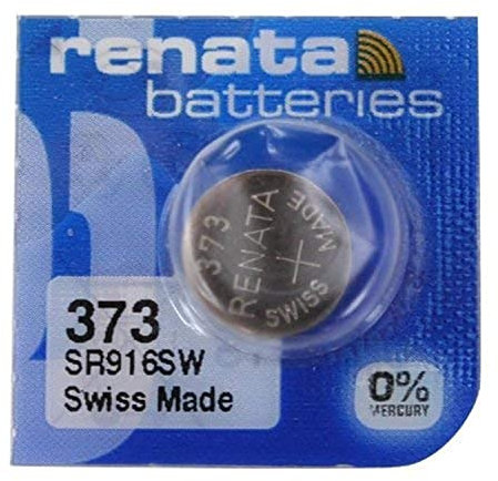 Renata SR916SW NUOVA 373, colore: Argento, 1,55 V, prodotto in Svizzera, Argento, 373