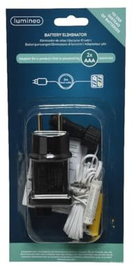 Lumineo Batterie-Ersatz 2X AAA - 3 Metter - Batterie Eliminator - Indoor