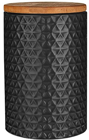 Premier Housewares Tri Canister, Matt Black