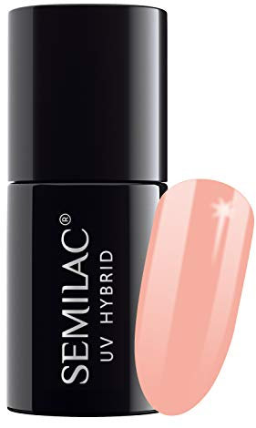 SEMILAC Peach Gel Nail Polish. 100% Odourless, Long Lasting & Easy To Apply. UV/LED Gel Nail Varnish For Manicure & Pedicure At Home Or Salon 7ml 532 Kind Apricot