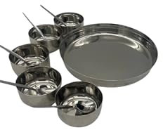 Set of 11 Stainless Steel Serving Dish for Pickle/Chutney/Curry/Relish Dish