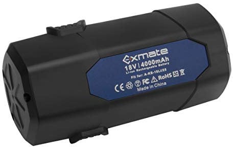 Exmate 18V 4.0Ah Akku für LUX-TOOLS A-KS-18Li / 25, Lithium-Ionen Akku