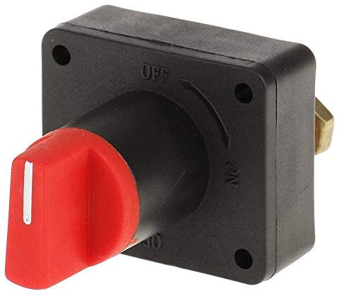 POFET 100Amp Battery Master Disconnect Rotary Cut Off Isolator Switch For Car Boat 12-24V,Battery Cut Off Switch for Car Truck Boat Yacht Caravan Motorcycle