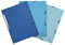 Exacompta 55572E Exacompta 3 Schnellhefter mit Gummizug, 3 Klappen, 400 g/m², A4, Ozeanblau, 3 Klappen, glänzend