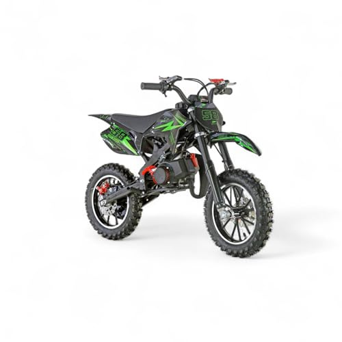 KXD 701A/706A/708A/705A 49cc 2Takt 4Takt Dirt Cross Pocket Enduro Dirtbike Motocrossbike Motocross Motorrad Cross 49ccm Vorderrad (Blackout Grün, KXD 703A 2Takt 49cc PullStarter Offroad Racing 58)