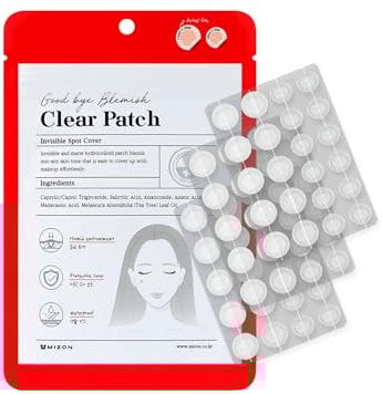 [MIZON] GOOD BYE BLEMISH CLEAR PATCHES (x44) Koreanische Hautpflege – Ultra-diskrete Pflaster zur Pflege von Akne-Flecken – Ultradünn – Hervorragende Haftung – BHA- und Teebaum-Akne-Pflaster