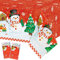 WERNNSAI Weihnachten Tischdecke - 2 PCS Frohe Weihnachten Partydekorationen Zubehör Schneemann Tischdecke Rechteckige Tischdecke für Feiertage Weihnachten Neujahr Partydekoration 137×274 cm