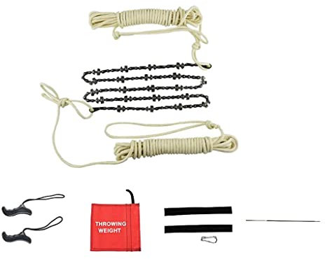 misppro 48 High Reach Tree Limb Hand Rope Chain Saw on Both Sides Both Sides