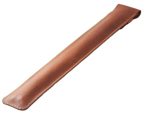 rockible Sac de rangement pour baguettes, étui en cuir pour baguettes, pochette pour baguettes, support pour activités, fête, Concert, joueurs pour enfants, brun