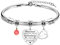 HEYEJET Inspirierende Geschenk Armbänder für Frauen Mädchen Silber Herz Armband mit 26 Buchstaben Personalisierte Geschenke für Freundin Mama Schwestern Kollegin Ehefrau Geburtstags Weihnachten (B)
