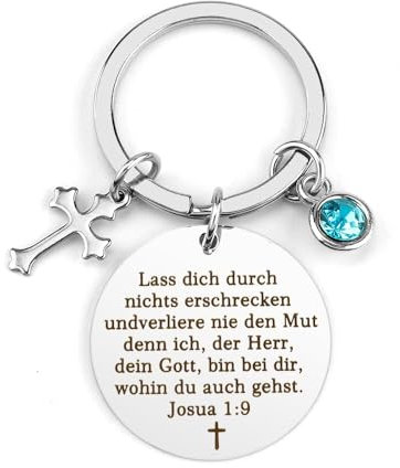 Christliche Geschenke, Christliche Schlüsselanhänger Bible, Christliche Geschenkideen, Mutmacher Geschenk, Spirituelle Geschenke Geschenke zur Firmung für Frauen Männer Junge Kommuniom Geschenke