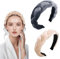 JAONLD Cerchietto,2 Pezzi Cerchietti per Capelli da Donna Elegante,Cerchietto per Capelli Donna Bombato in Velluto Fascia per la Cura Della Pelle,Yoga,Spiaggia,Feste(Rosa,Grigio)