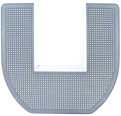 SANIPRO Commode Mat, 6 Matten pro Packung, grau.